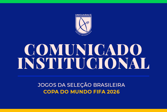 Comunicado Institucional: horários da Copa do Mundo 2026