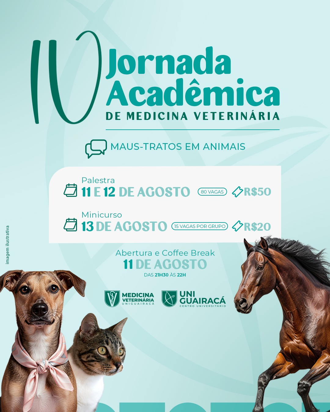 UniGuairacá abre inscrições para a 4º Jornada Acadêmica de Medicina Veterinária